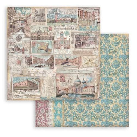 Stamperia Venice City of Art 8x8 Inch Paper Pack (SBBS128)