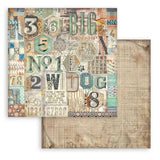 Stamperia Furry Friends 8x8 Inch Paper Pack Maxi Backgrounds Selection (SBBS133)