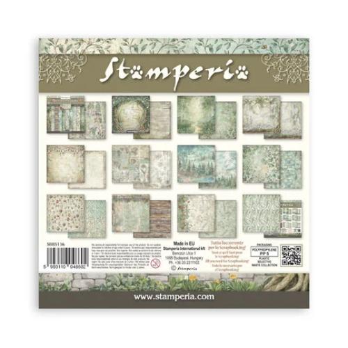 Stamperia Herbarium Silvae 8x8 Inch Paper Pack Maxi Backgrounds Selection (SBBS136)