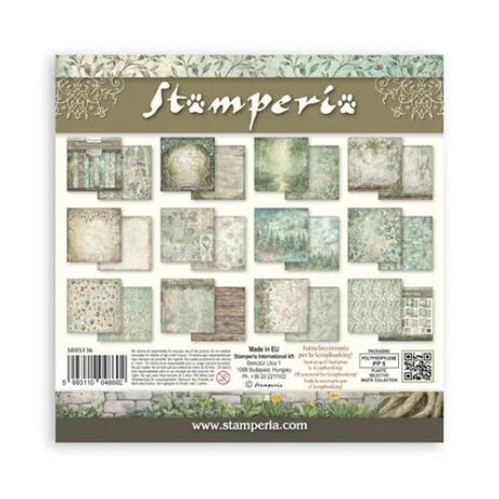 Stamperia Herbarium Silvae 8x8 Inch Paper Pack Maxi Backgrounds Selection (SBBS136)