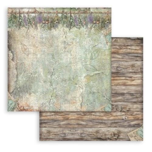 Stamperia Herbarium Silvae 8x8 Inch Paper Pack Maxi Backgrounds Selection (SBBS136)