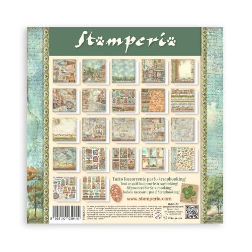 Stamperia Art of Travelling 8x8 Inch Paper Pack Maxi (Single Face) (SBBSXB07)