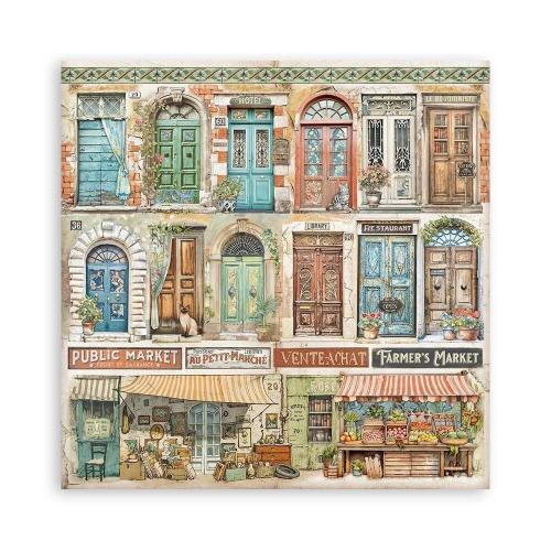 Stamperia Art of Travelling 8x8 Inch Paper Pack Maxi (Single Face) (SBBSXB07)