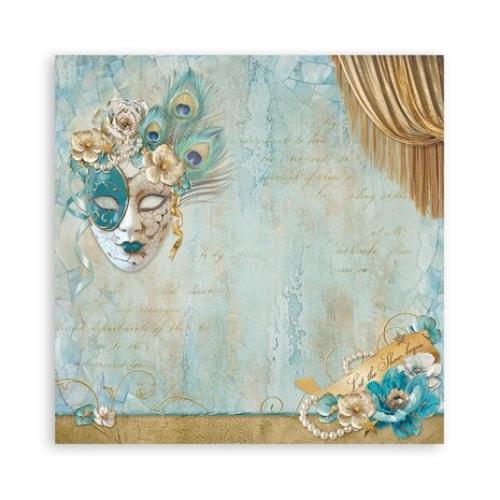 Stamperia Masquerade 8x8 Inch Paper Pack Maxi (Single Face) (SBBSXB08)