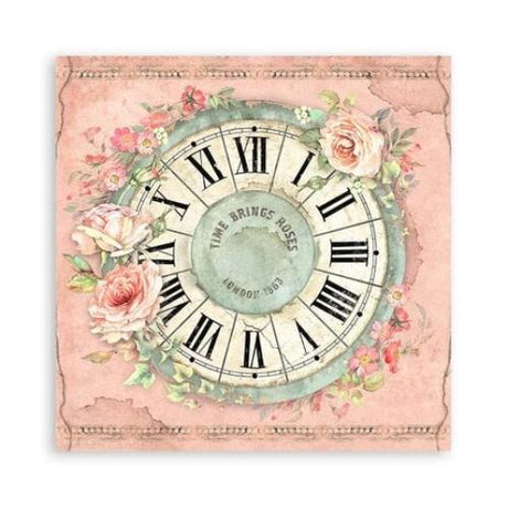Stamperia House of Roses 8x8 Inch Paper Pack Maxi Backgrounds Selection (Single Face) (SBBSXB11)