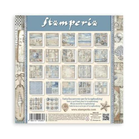 Stamperia Silent Sea 8x8 Inch Paper Pack Maxi (Single Face) (SBBSXB12)