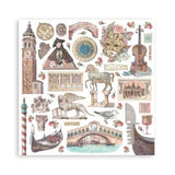 Stamperia Venice City of Art 8x8 Inch Paper Pack Maxi (Single Face) (SBBSXB14)