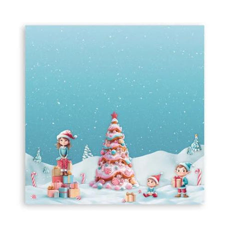 Stamperia Candy Christmas 8x8 Inch Paper Pack Maxi (Single Face) (SBBSXB15)