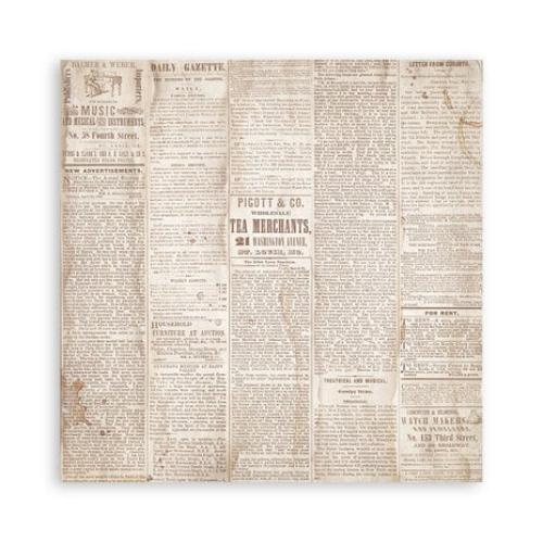 Stamperia Quiet Days 8x8 Inch Maxi Paper Pack (Single Face) (SBBSXB19)