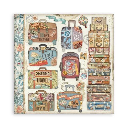 Stamperia Art of Travelling 12x12 Inch Paper Pack Maxi (Single Face) (SBBXLB19) - Postage as per Actual