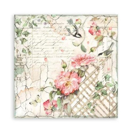 Stamperia House of Roses 12x12 Inch Paper Pack Maxi Backgrounds Selection (Single face) (SBBXLB23) - Postage as per Actual