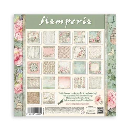 Stamperia House of Roses 12x12 Inch Paper Pack Maxi Backgrounds Selection (Single face) (SBBXLB23) - Postage as per Actual
