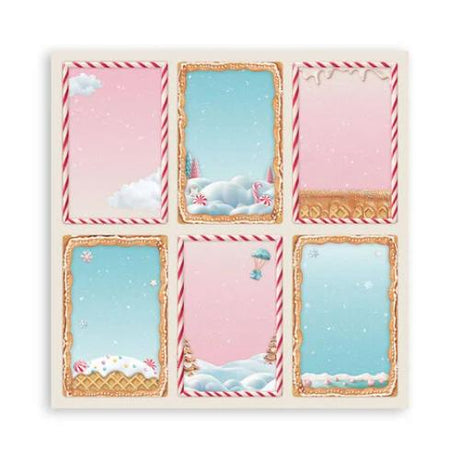Stamperia - Candy Christmas 12x12" Single Sided Paper Pad from the Candy Christmas Collection - Postage as pe Actual