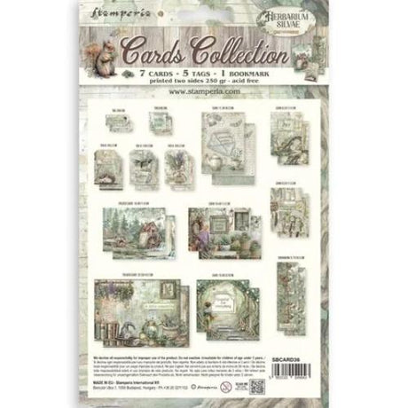 Stamperia Herbarium Silvae Cards Collection (SBCARD36)