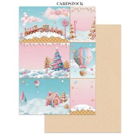 Stamperia - Candy Christmas Collection Kit from the Candy Christmas Collection - Postage as pe Actual