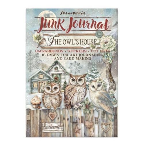 Stamperia - The Owl's House Junk Journal Backgrounds, Stickers, Cut-Outs (SBJK02) - Postage as per Actual