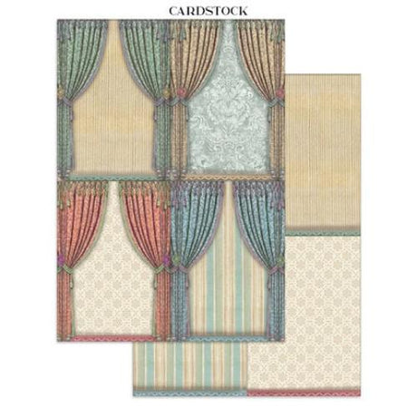 Stamperia - Alice in Christmas Junk Journal Backgrounds, Stickers, Cut-Outs (SBJK03) - Postage as per Actual