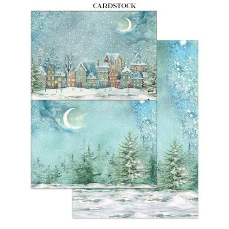 Stamperia - Alice in Christmas Junk Journal Backgrounds, Stickers, Cut-Outs (SBJK03) - Postage as per Actual