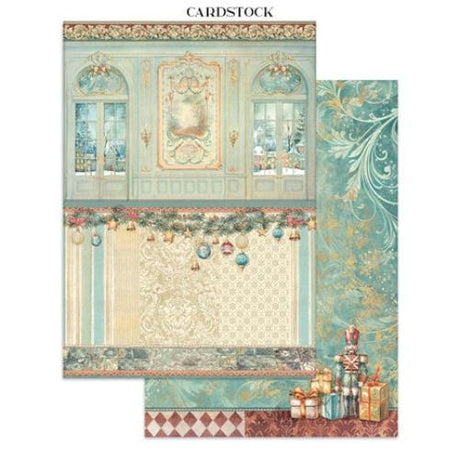 Stamperia - Alice in Christmas Junk Journal Backgrounds, Stickers, Cut-Outs (SBJK03) - Postage as per Actual