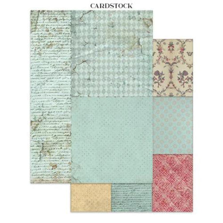 Stamperia - Alice in Christmas Junk Journal Backgrounds, Stickers, Cut-Outs (SBJK03) - Postage as per Actual