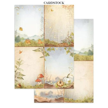 Stamperia Whispering Woods Junk Journal Stickers, Backgrounds, Cut-Outs (SBJK04) - Postage as per Actual