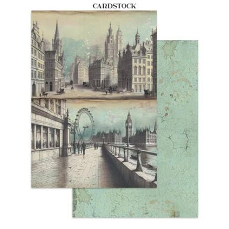 Stamperia Voyages Fantastiques Junk Journal Stickers, Backgrounds, Cut-Outs (SBJK05) - Postage as per Actual