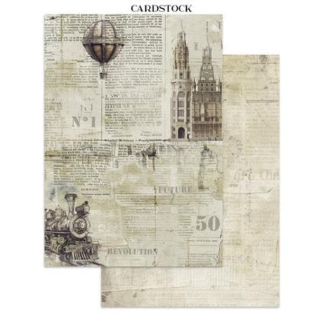 Stamperia Voyages Fantastiques Junk Journal Stickers, Backgrounds, Cut-Outs (SBJK05) - Postage as per Actual