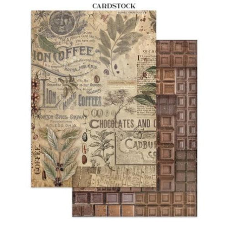 Stamperia Coffee and Chocolate Junk Journal Stickers, Backgrounds, Cut-Outs (SBJK06) - Postage as per Actual