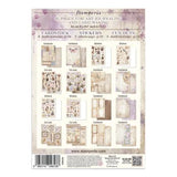 Stamperia Quiet Days Junk Journal Stickers, Backgrounds, Cut-Outs (SBJK08)