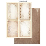 Stamperia Quiet Days Junk Journal Stickers, Backgrounds, Cut-Outs (SBJK08)