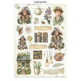 Stamperia Herbarium Silvae Junk Journal Stickers, Backgrounds, Cut-Outs (SBJK09)