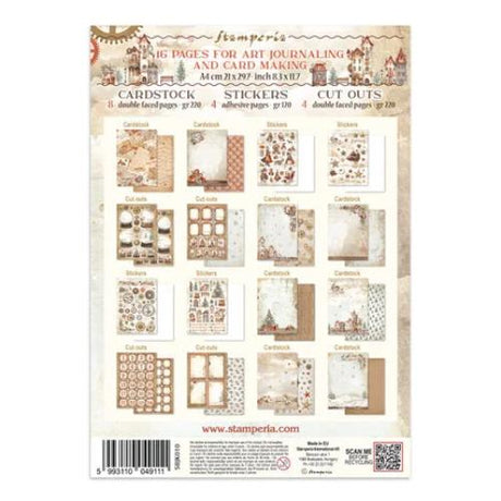 Stamperia Gear up for Christmas Junk Journal Stickers, Backgrounds, Cut-Outs (SBJK10) - Postage as per Actual