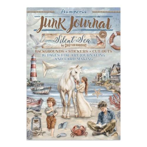 Stamperia Silent Sea Junk Journal stickers, Backgrounds, Cut-Outs (SBJK13)