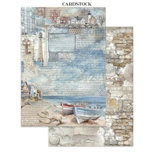 Stamperia Silent Sea Junk Journal stickers, Backgrounds, Cut-Outs (SBJK13)