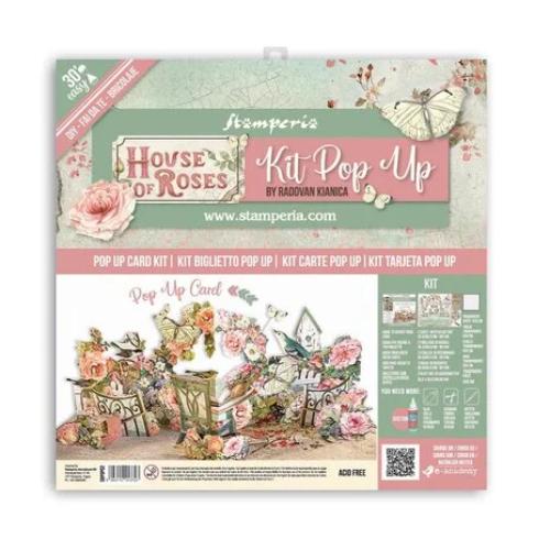 Stamperia Pop Up Kit 12x12 Inch House of Roses (SBPOP02) - Postage as per Actual