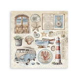 Stamperia Silent Sea Stickers (4pcs) (SBSTK01)