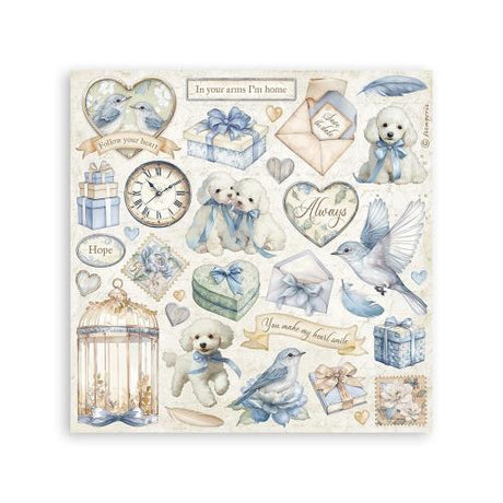 Stamperia Timeless Stickers (4pcs) (SBSTK02)
