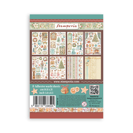 Stamperia The Nutcracker A5 Washi Pad (8pcs) (SBW10)