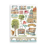 Stamperia Art of Travelling A5 Washi Pad (8pcs) (SBW14)