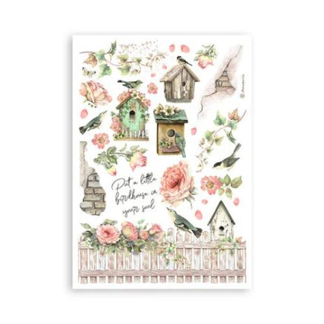 Stamperia House of Roses A5 Washi Pad (8pcs) (SBW18)