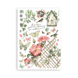 Stamperia House of Roses A5 Washi Pad (8pcs) (SBW18)