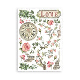 Stamperia House of Roses A5 Washi Pad (8pcs) (SBW18)