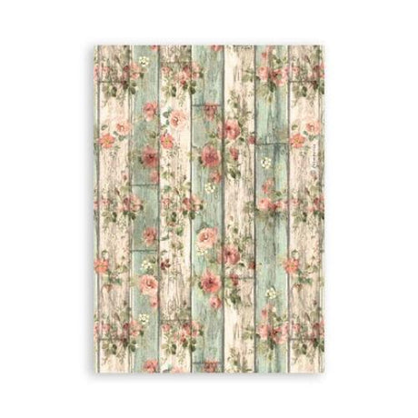 Stamperia House of Roses A5 Washi Pad (8pcs) (SBW18)