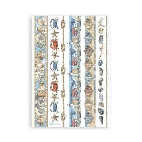 Stamperia Silent Sea A5 Washi Pad (8pcs) (SBW19)