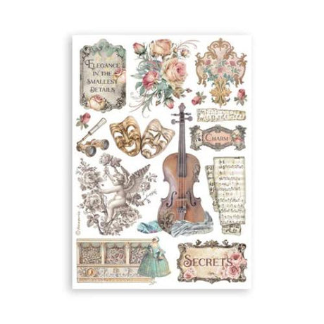 Stamperia Venice City of Art A5 Washi Pad (8pcs) (SBW21)