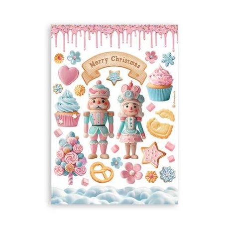 Stamperia - Candy Christmas Washi Sheets from the Candy Christmas Collection