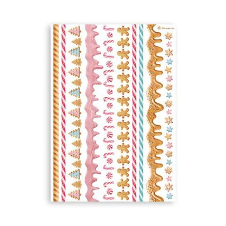 Stamperia - Candy Christmas Washi Sheets from the Candy Christmas Collection