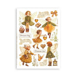 Stamperia Whispering Woods A5 Washi Pad (8pcs) (SBW24)