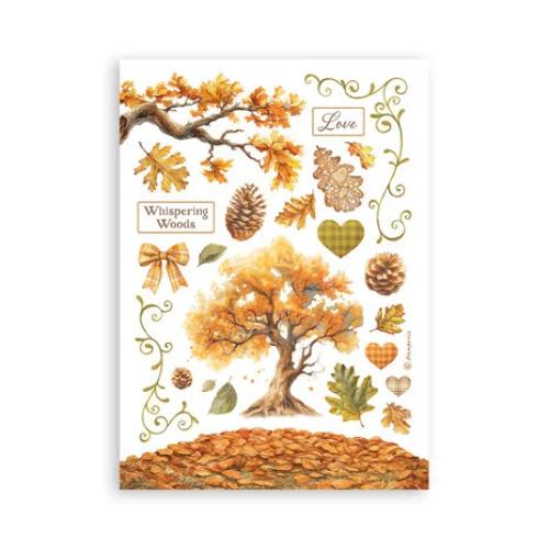 Stamperia Whispering Woods A5 Washi Pad (8pcs) (SBW24)