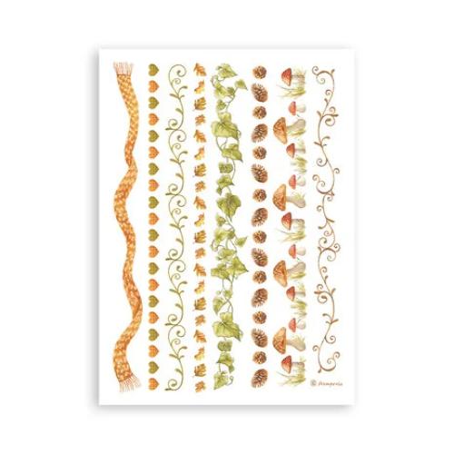 Stamperia Whispering Woods A5 Washi Pad (8pcs) (SBW24)